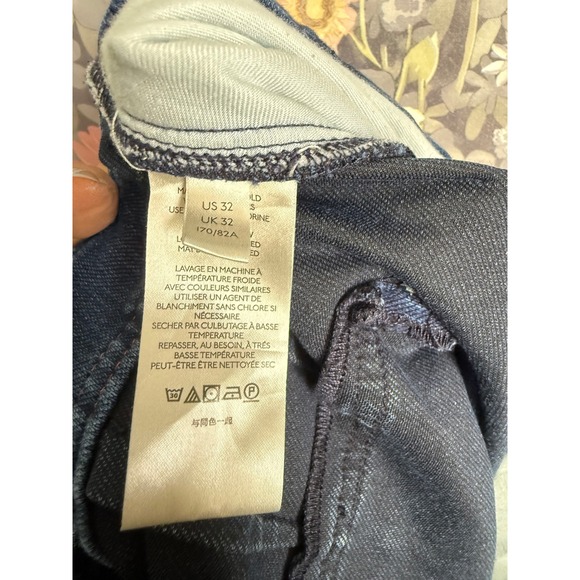 Anthropologie Pilcro Dark Wash Denim Cargo Pants Women's Size 32 - Picture 4 of 9